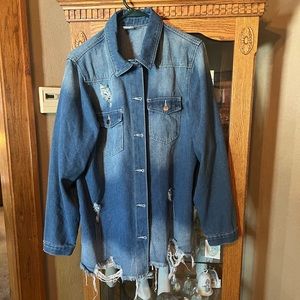 Chic Soul Women’s Jean Jacket Size XL.  Never Worn
